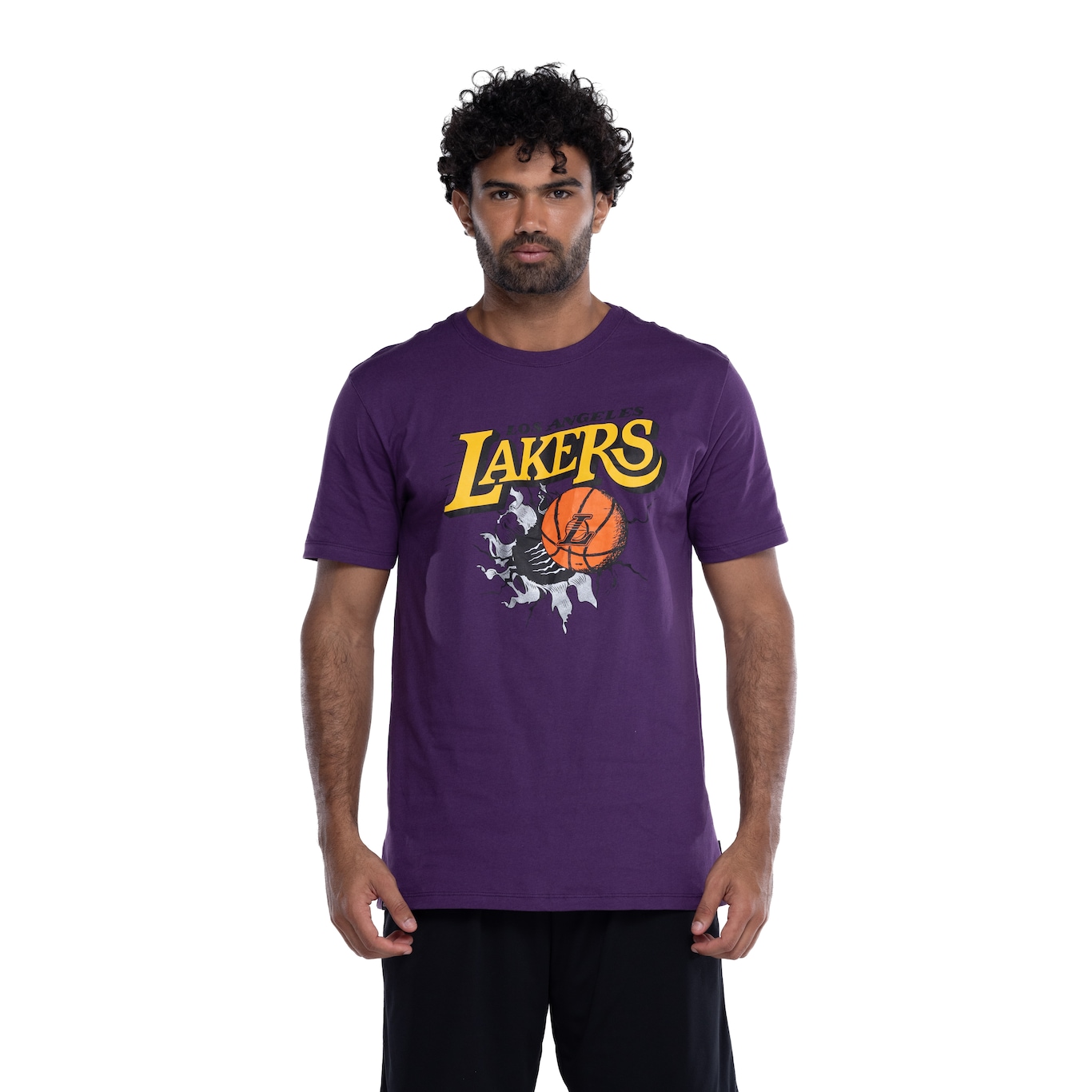 Camiseta do Los Angeles Lakers Masculina NBA Air Ball - Video 1