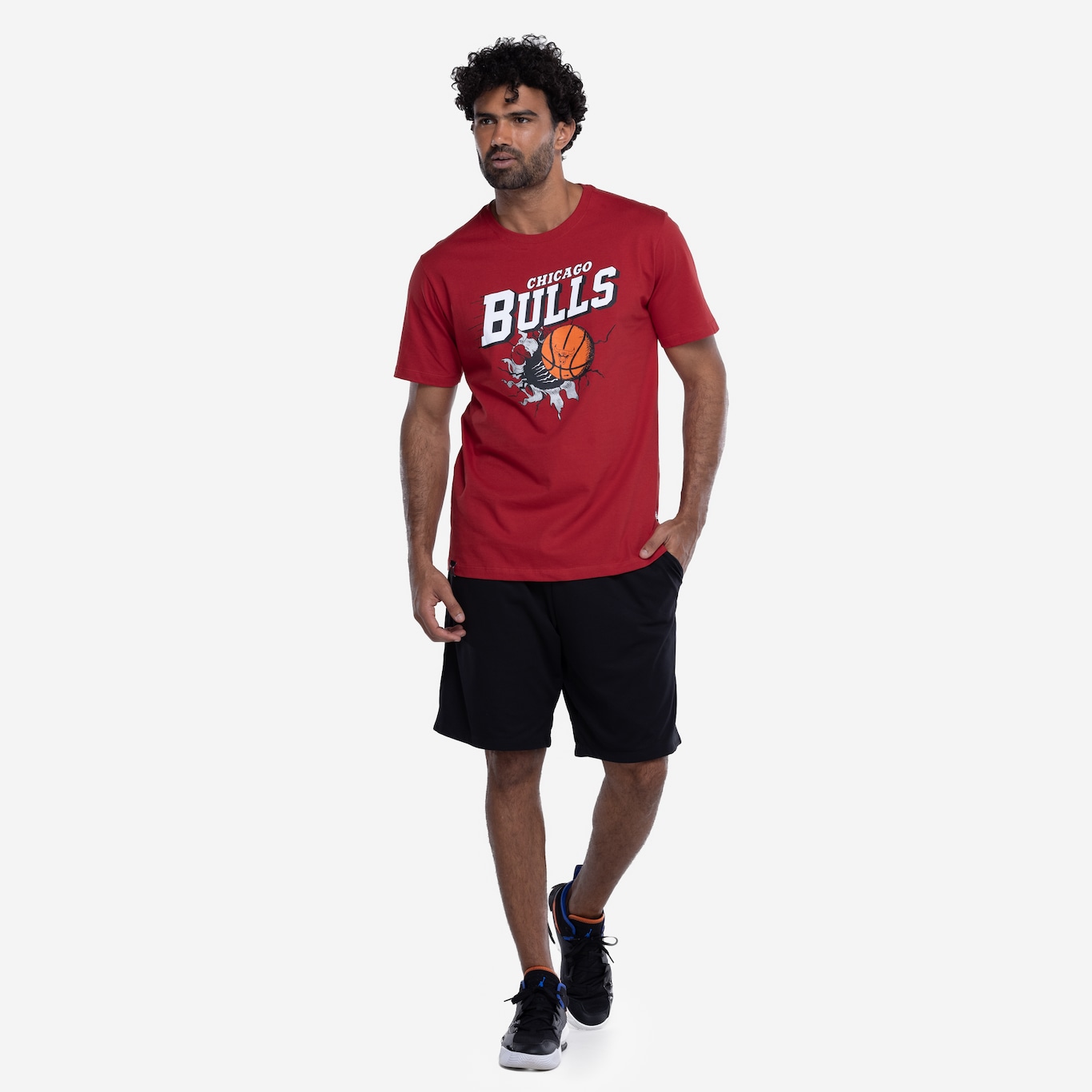 Camiseta do Chicago Bulls Masculina NBA Air Ball - Foto 4