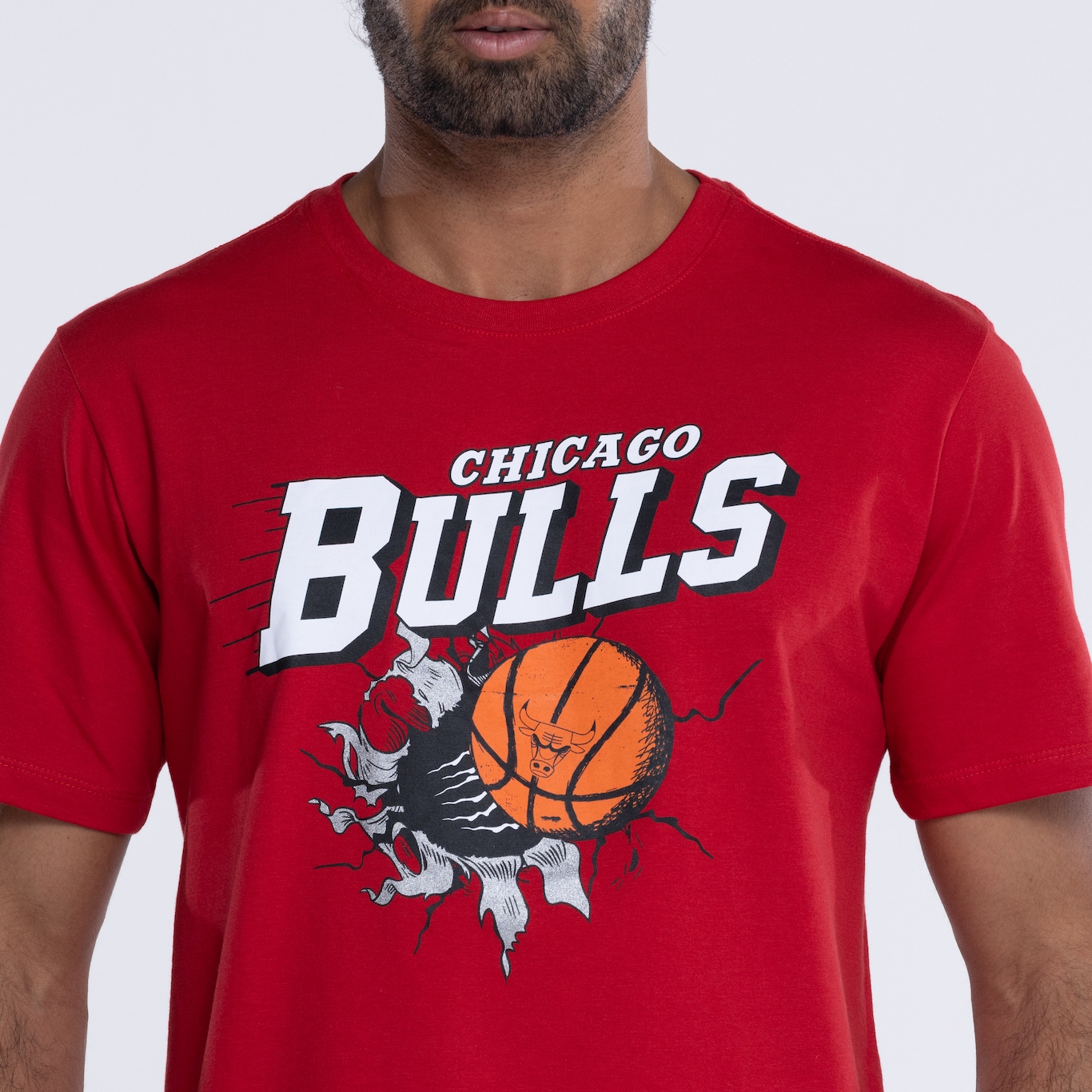 Camiseta do Chicago Bulls Masculina NBA Air Ball - Foto 6