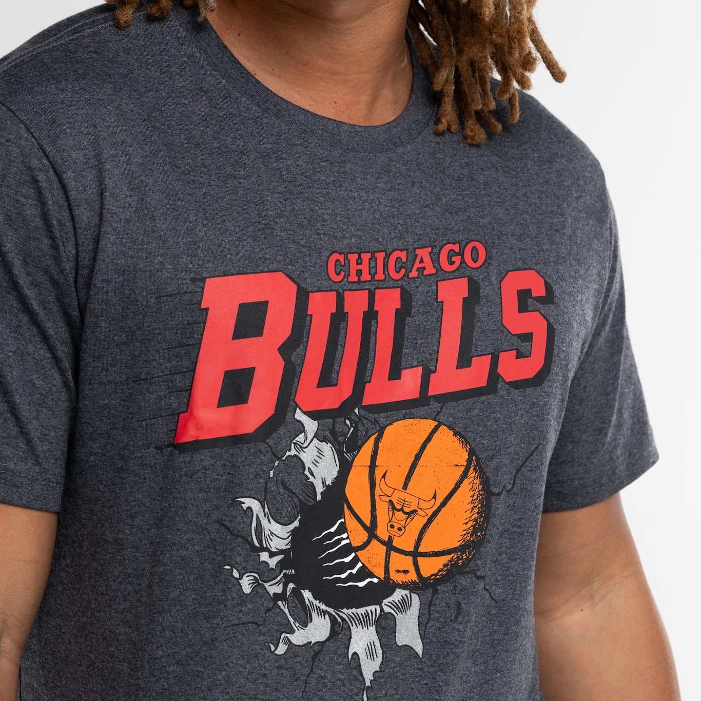 Camiseta do Chicago Bulls Masculina NBA Air Ball - Foto 6