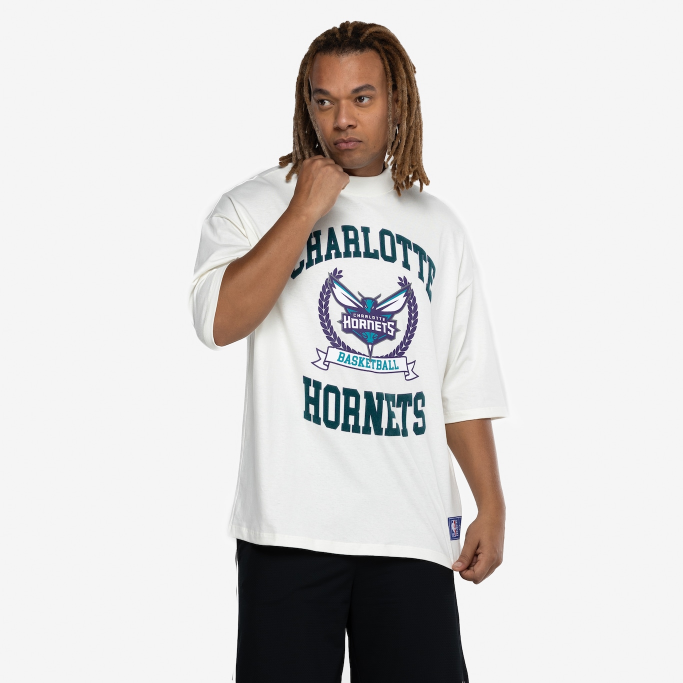 Camiseta do Charlotte Hornets NBA Masculina Armorial - Foto 6