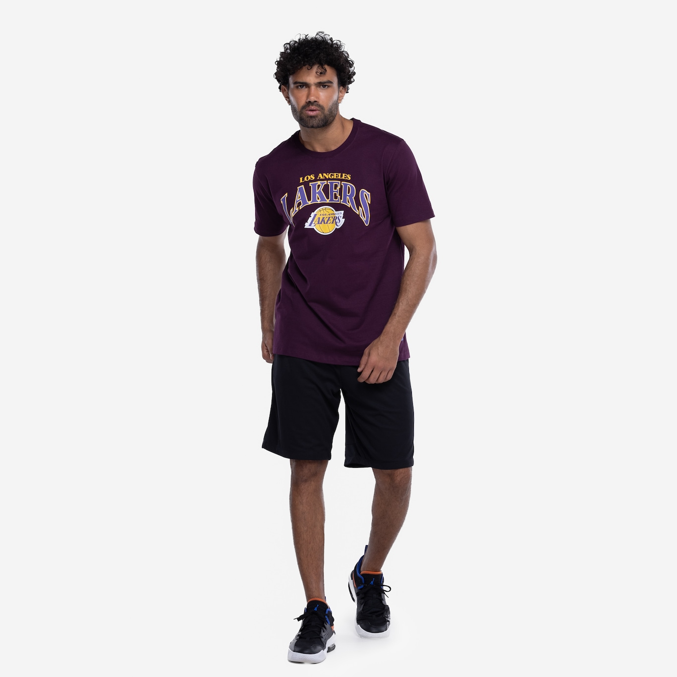 Camiseta do Los Angeles Lakers NBA Masculina City Name - Foto 4