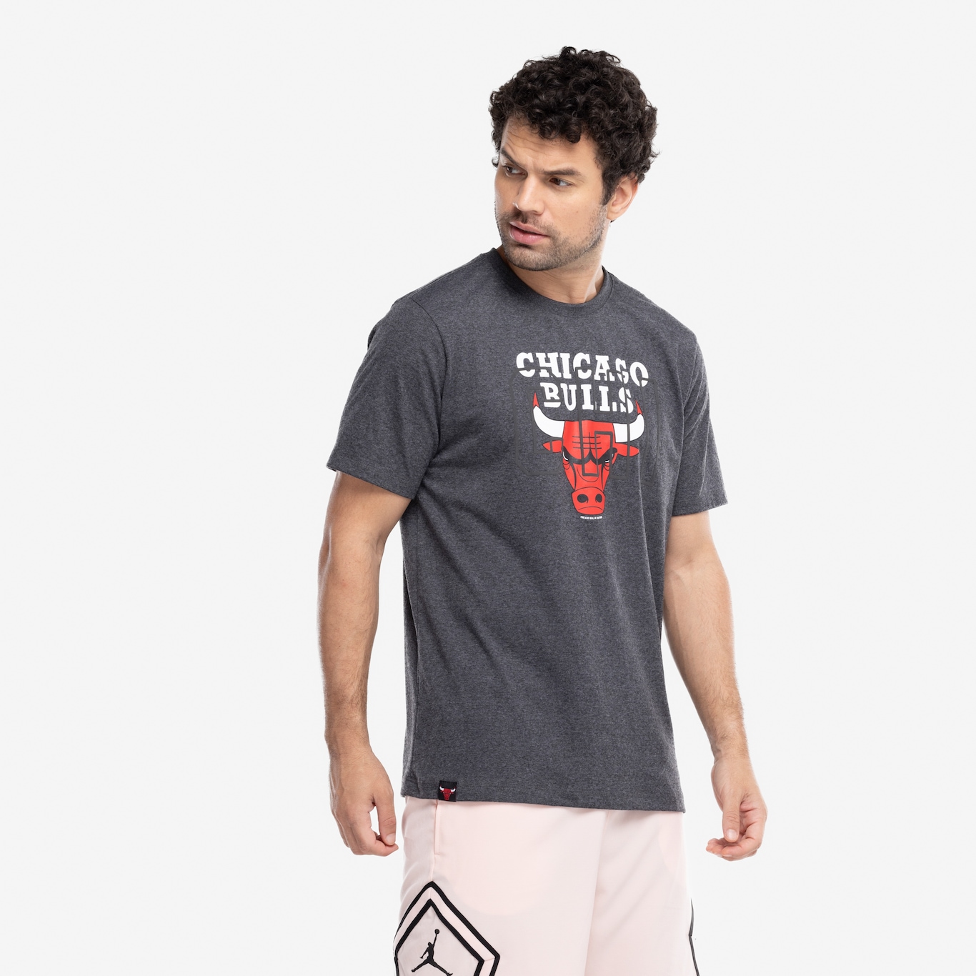 Camiseta do Chicago Bulls Masculina NBA Manga Curta City2city - Foto 5