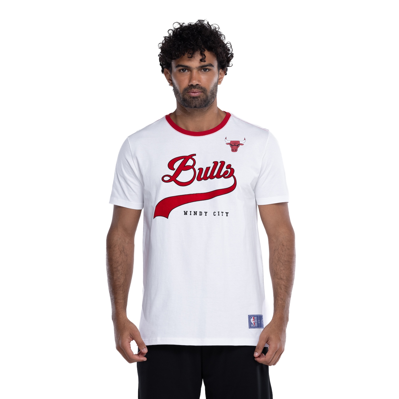 Camiseta do Chicago Bulls NBA Masculina Floco Team - Video 1