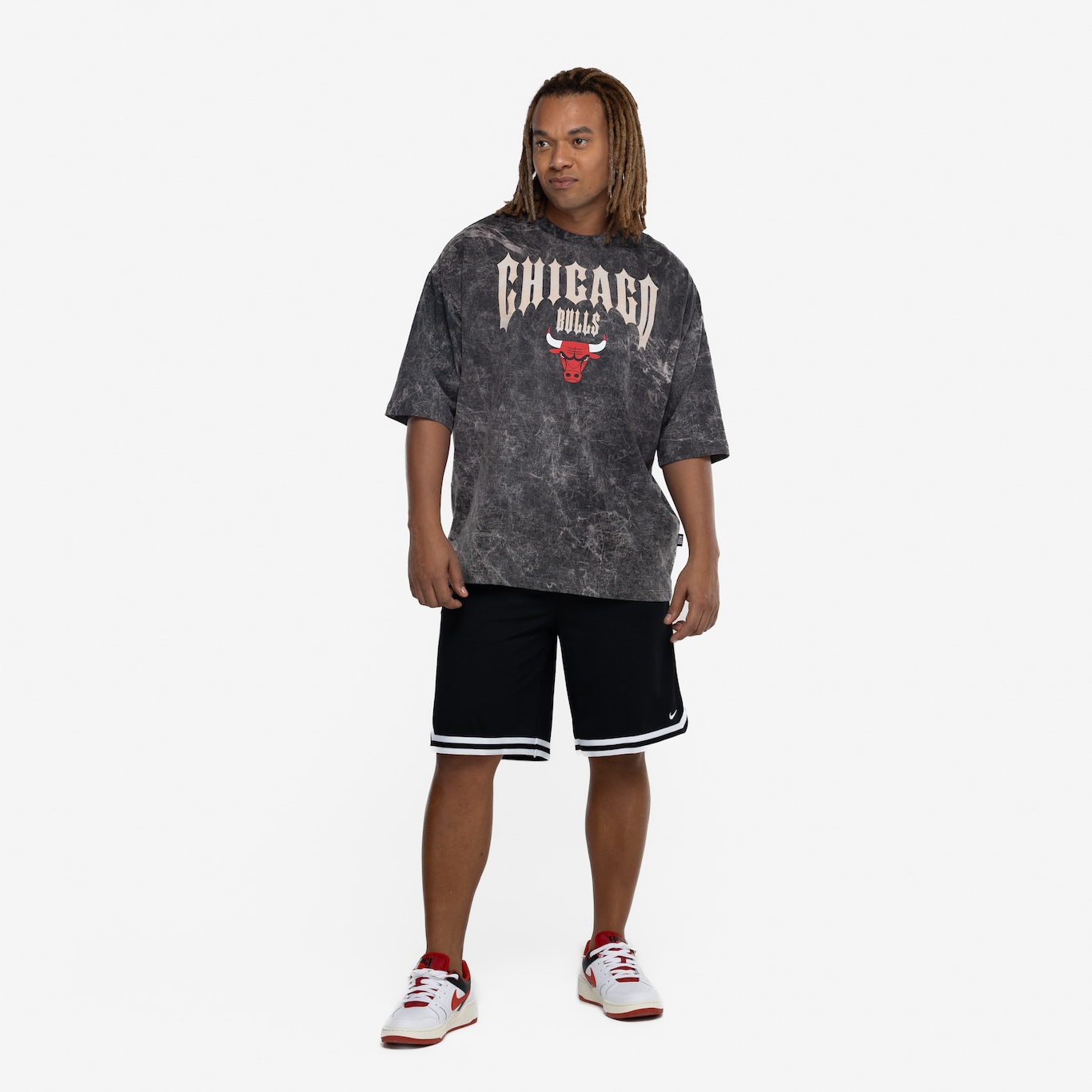 Camiseta do Chicago Bulls NBA Masculina Gothic Team - Foto 4