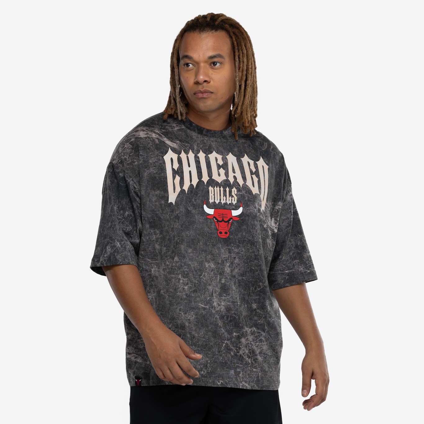 Camiseta do Chicago Bulls NBA Masculina Gothic Team - Foto 5