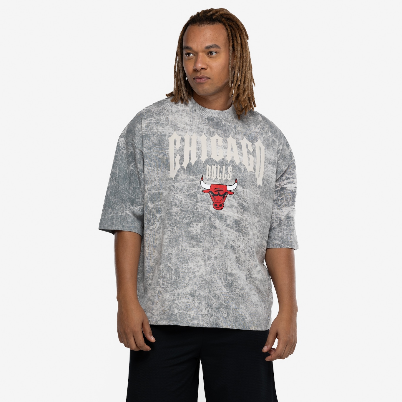 Camiseta do Chicago Bulls NBA Masculina Gothic Team - Foto 5