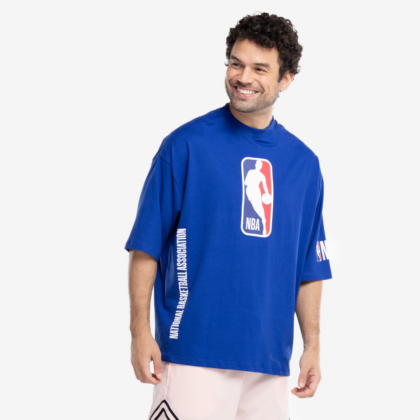 Camiseta Masculina NBA Manga Curta Logoman NB384 - Foto 5