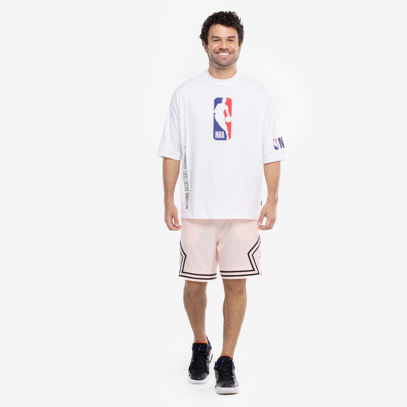 Camiseta Masculina NBA Manga Curta Logoman NB384 - Foto 4