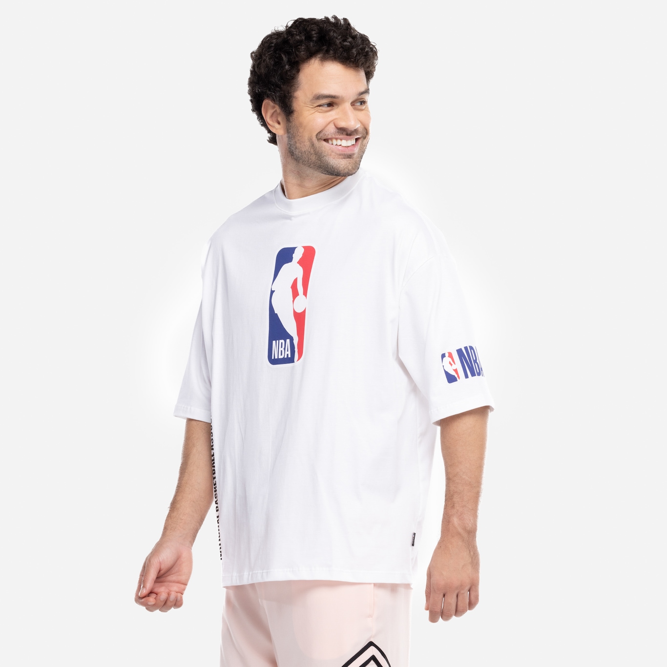 Camiseta Masculina NBA Manga Curta Logoman NB384 - Foto 6