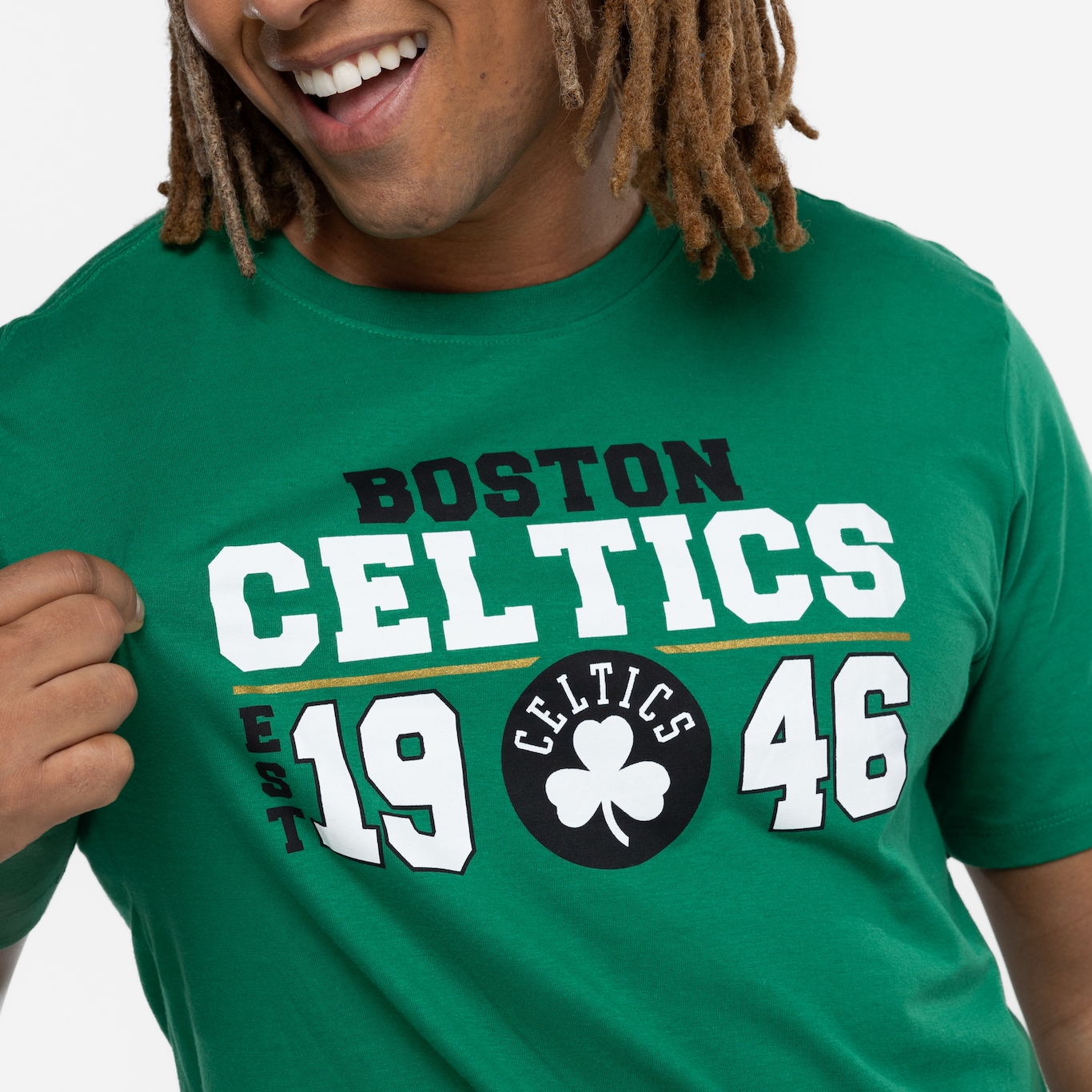 Camiseta do Boston Celtics Masculina NBA Manga Curta Decade NB951 - Foto 5