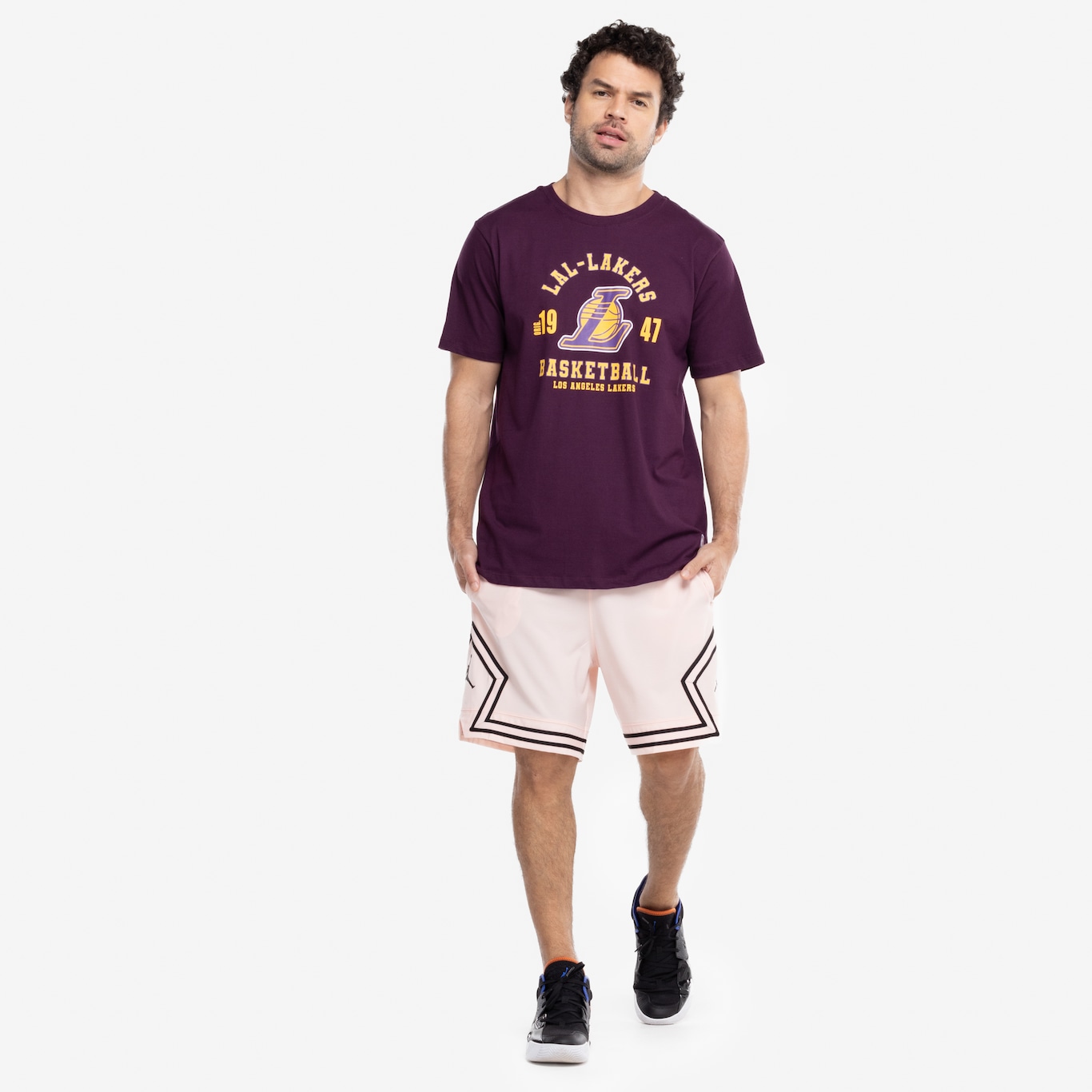 Camiseta do Los Angeles Lakers NBA Masculina Town - Foto 4