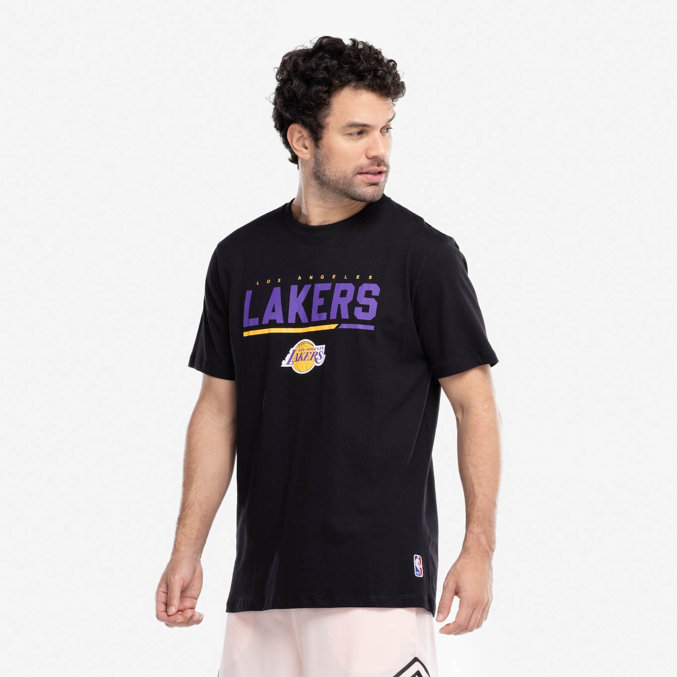 Camiseta do Los Angels Lakers NBA Masculina Wordname - Foto 5