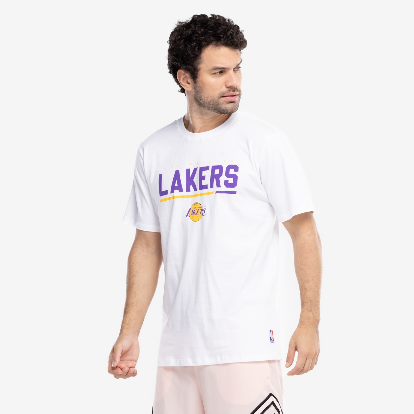 Camiseta do Los Angels Lakers NBA Masculina Wordname - Foto 5