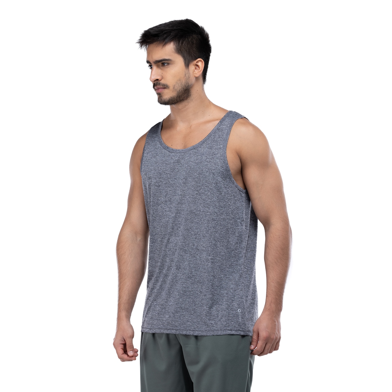 Camiseta Regata Masculina Oxer Mescla Basic - Video 1