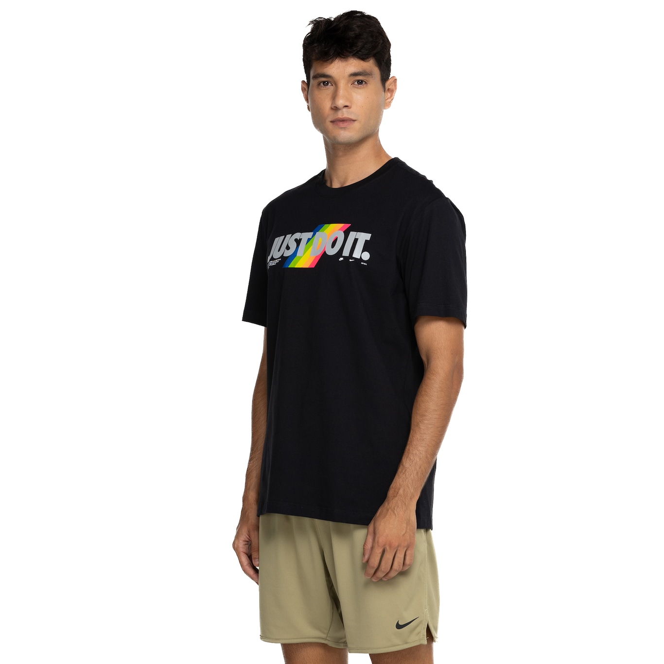 Camiseta Masculina Nike Manga Curta Sportswear Just Do It 6MO - Video 1