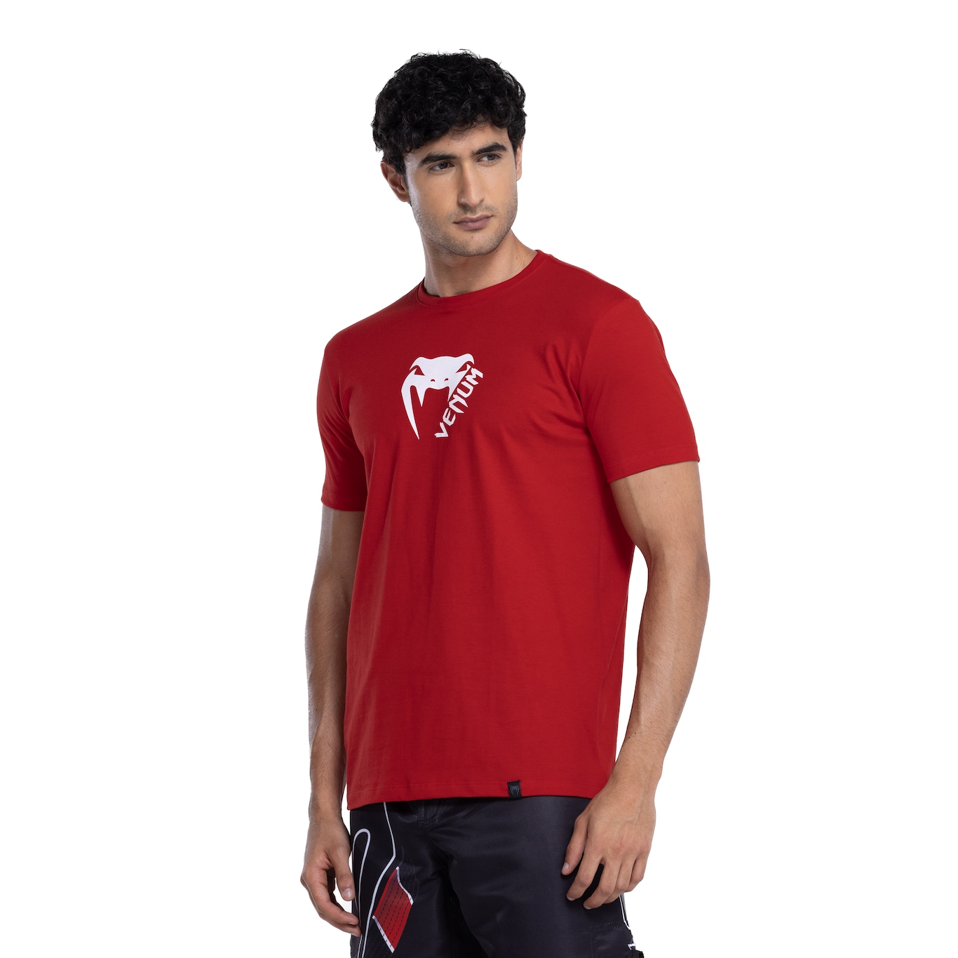 Camiseta Masculina Venum Manga Curta Basic Light Red - Video 1