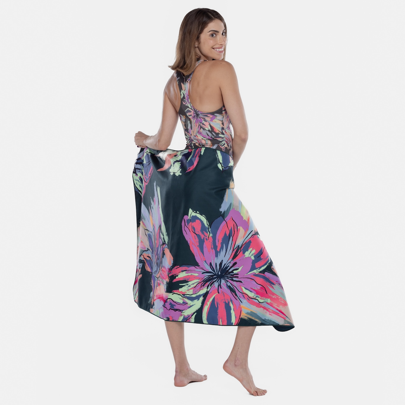 Toalha Oxer Floral Maxi 80cm X 129cm - Foto 2