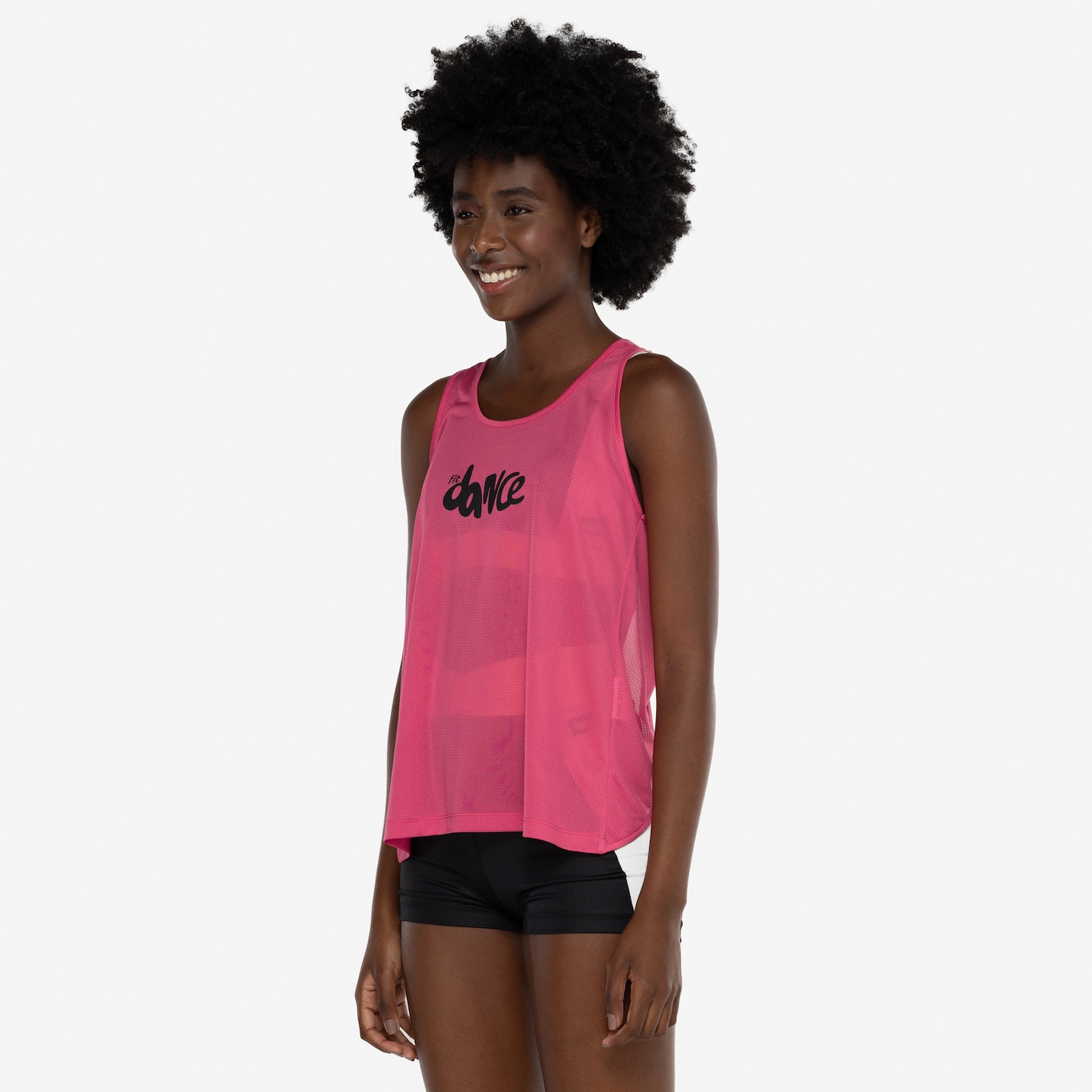 Camiseta Regata Feminina Fit Dance Transpassada - Foto 5