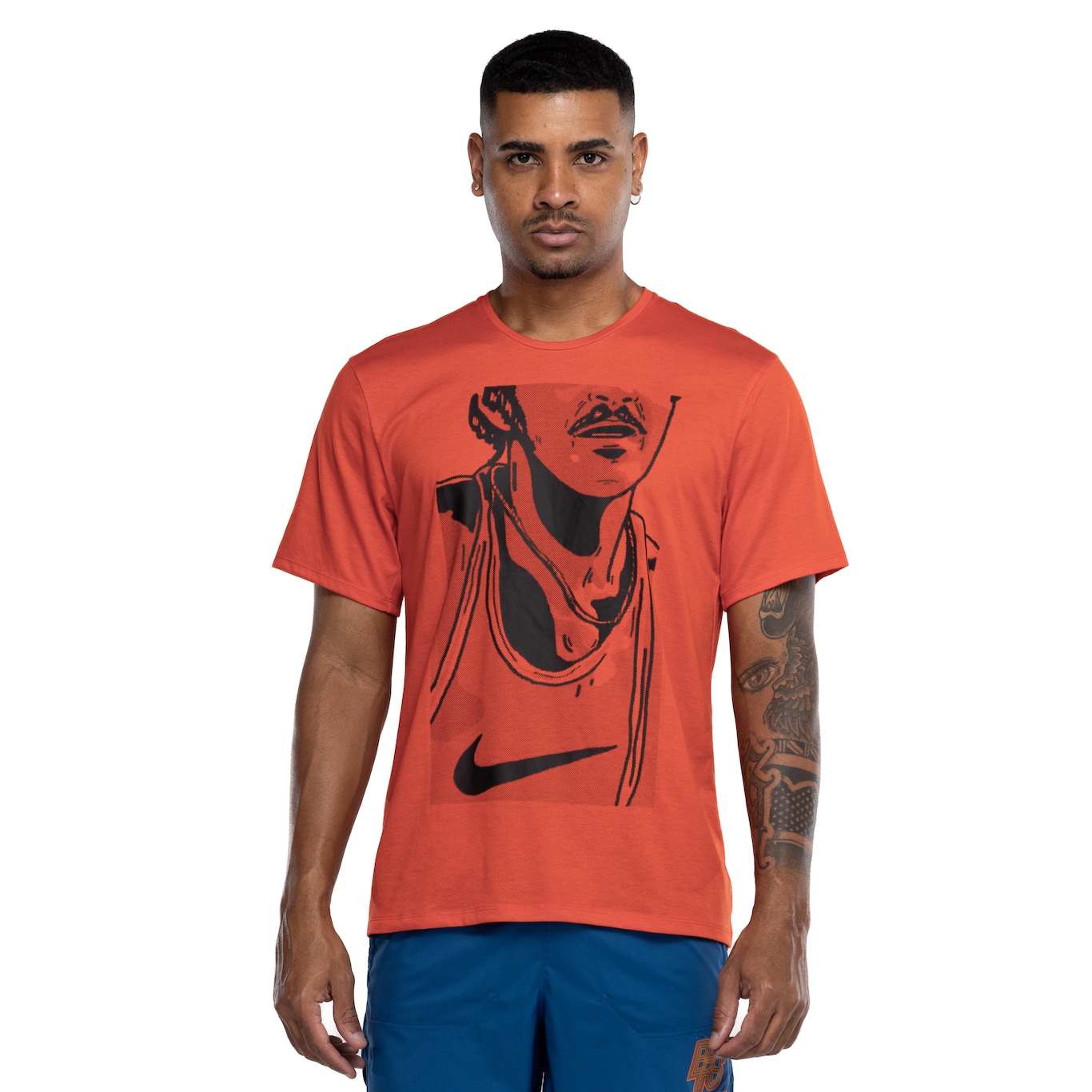 Camiseta Masculina Nike Manga Curta Run Energy Ris - Video 1