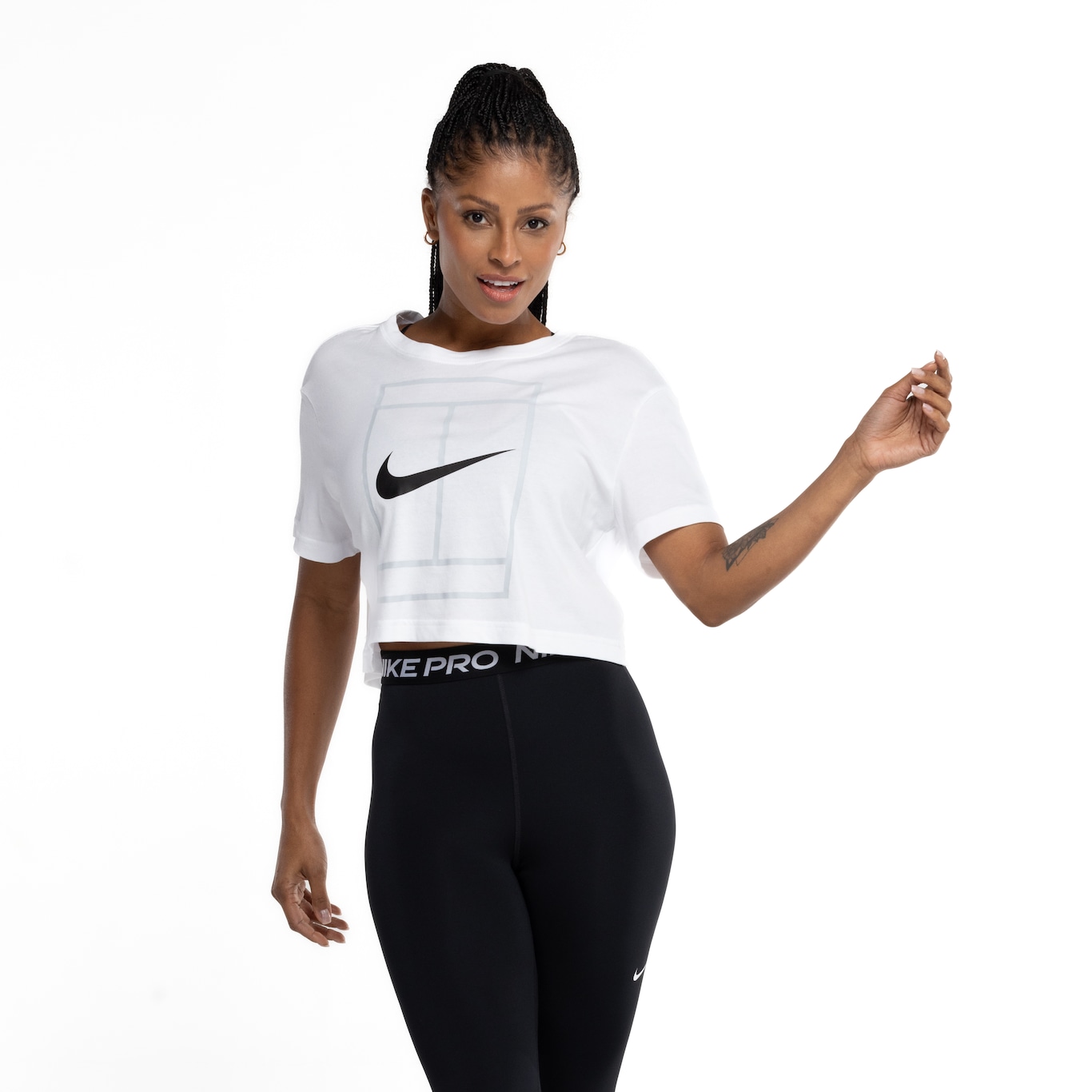 Camiseta Feminina Nike Manga Curta Dri-Fit Heritage SS - Video 1