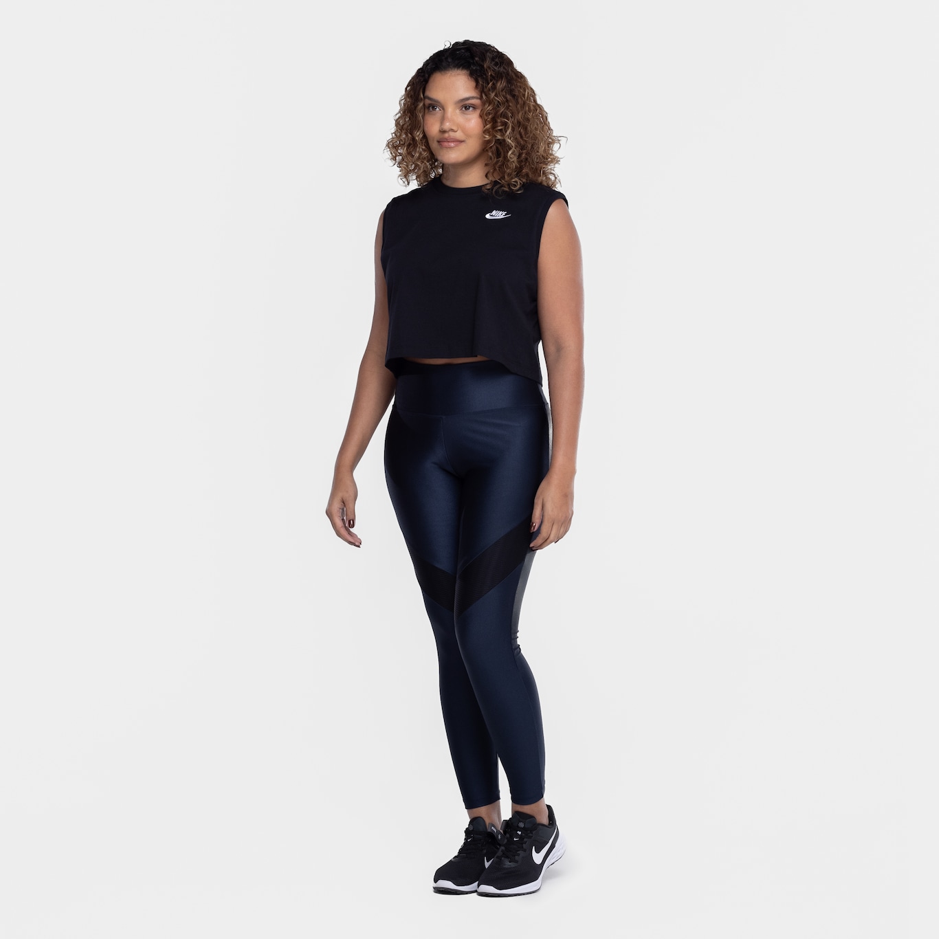 Blusa Cropped Feminina Nike Club SL Tee - Foto 4