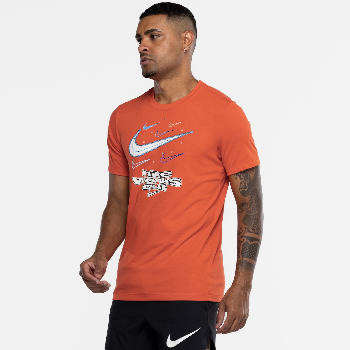 Camiseta Masculina Nike Manga Curta Dri-Fit Tee Iykyk S - Foto 5