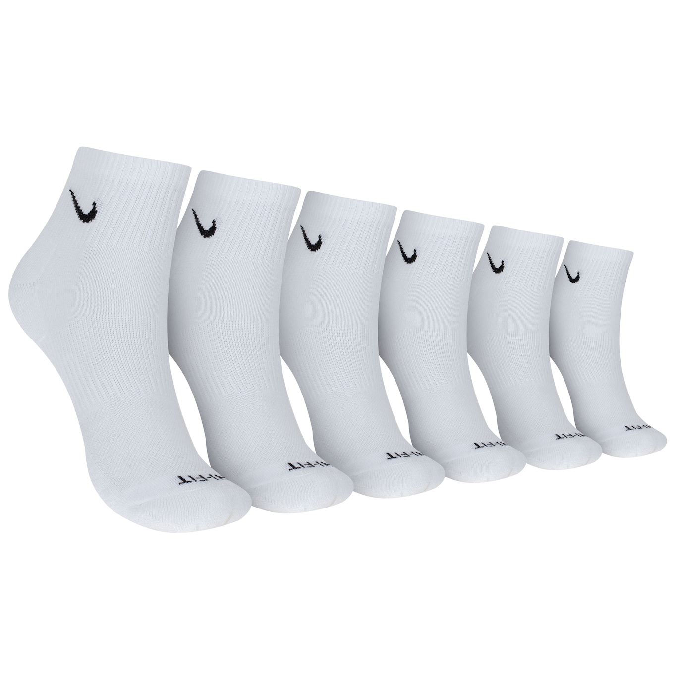 Kit de Meia Nike Cano Médio Everyday Plus Cush Ankle Adulto 3 pares - Foto 1