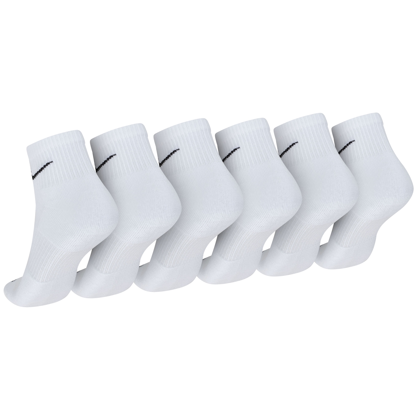 Kit de Meia Nike Cano Médio Everyday Plus Cush Ankle Adulto 3 pares - Foto 2