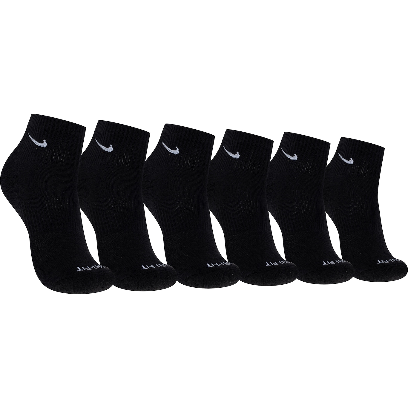 Kit de Meia Nike Cano Médio Everyday Plus Cush Ankle Adulto 3 pares - Foto 1