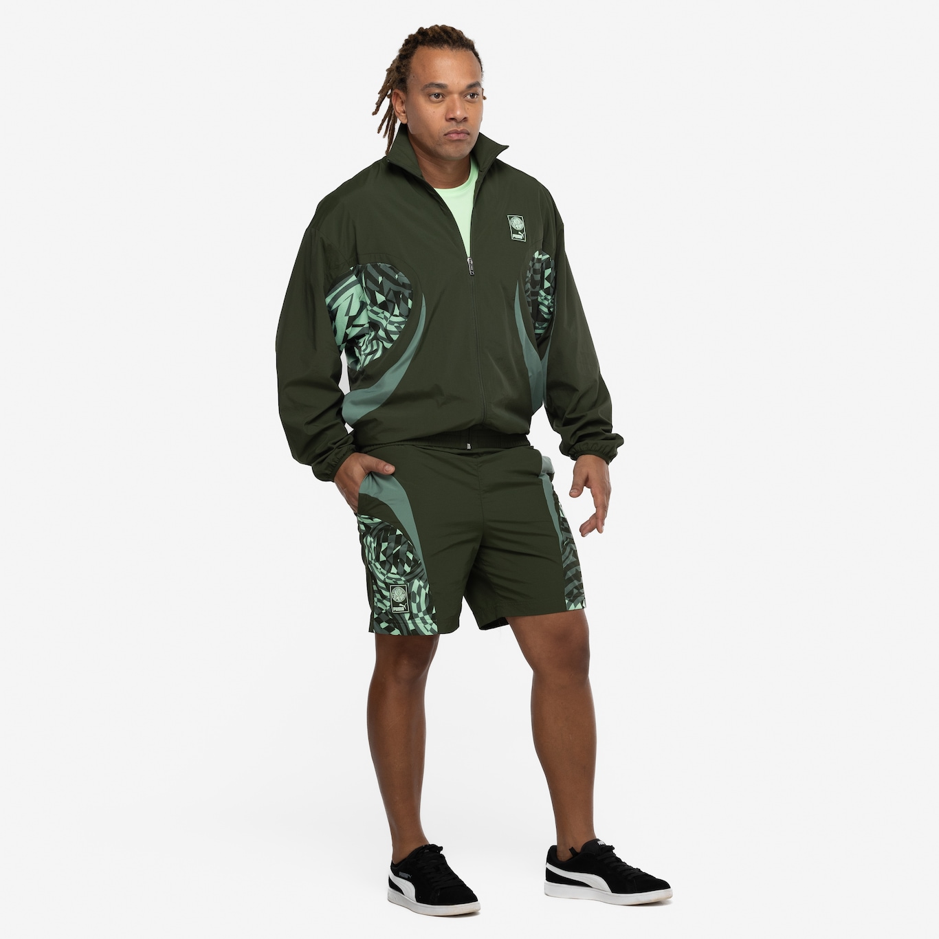 Calção do Palmeiras Puma Masculino Football Energy Woven - Foto 4