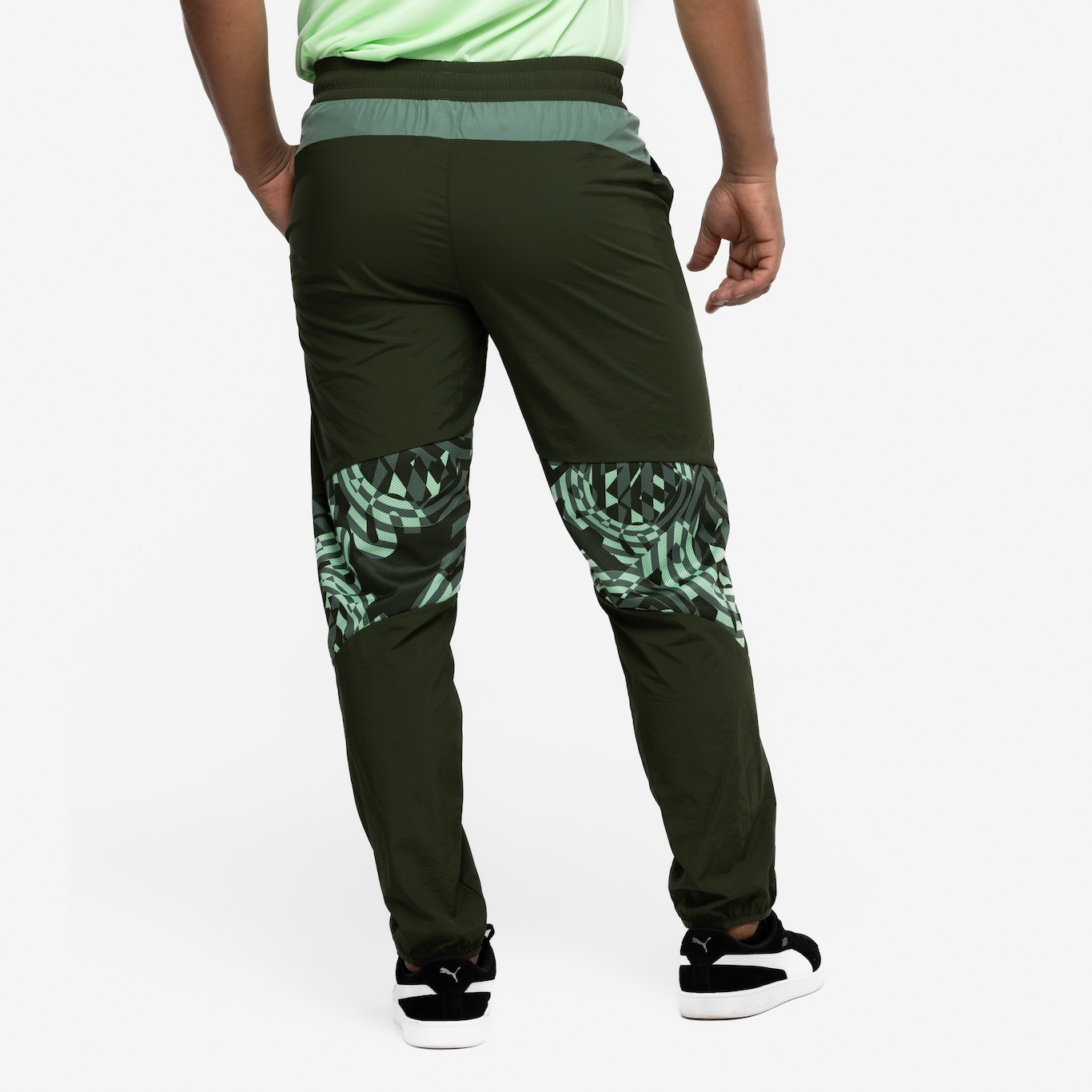 Calça do Palmeiras Puma Masculina Ftbngry Woven Pants - Foto 3