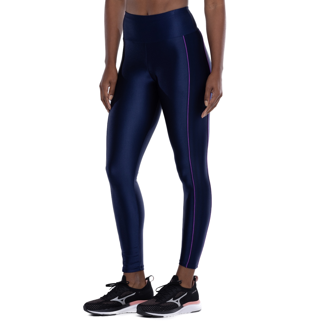 Calça Legging Feminina Oxer Zig Lateral Média Compressão Cintura Média - Video 1