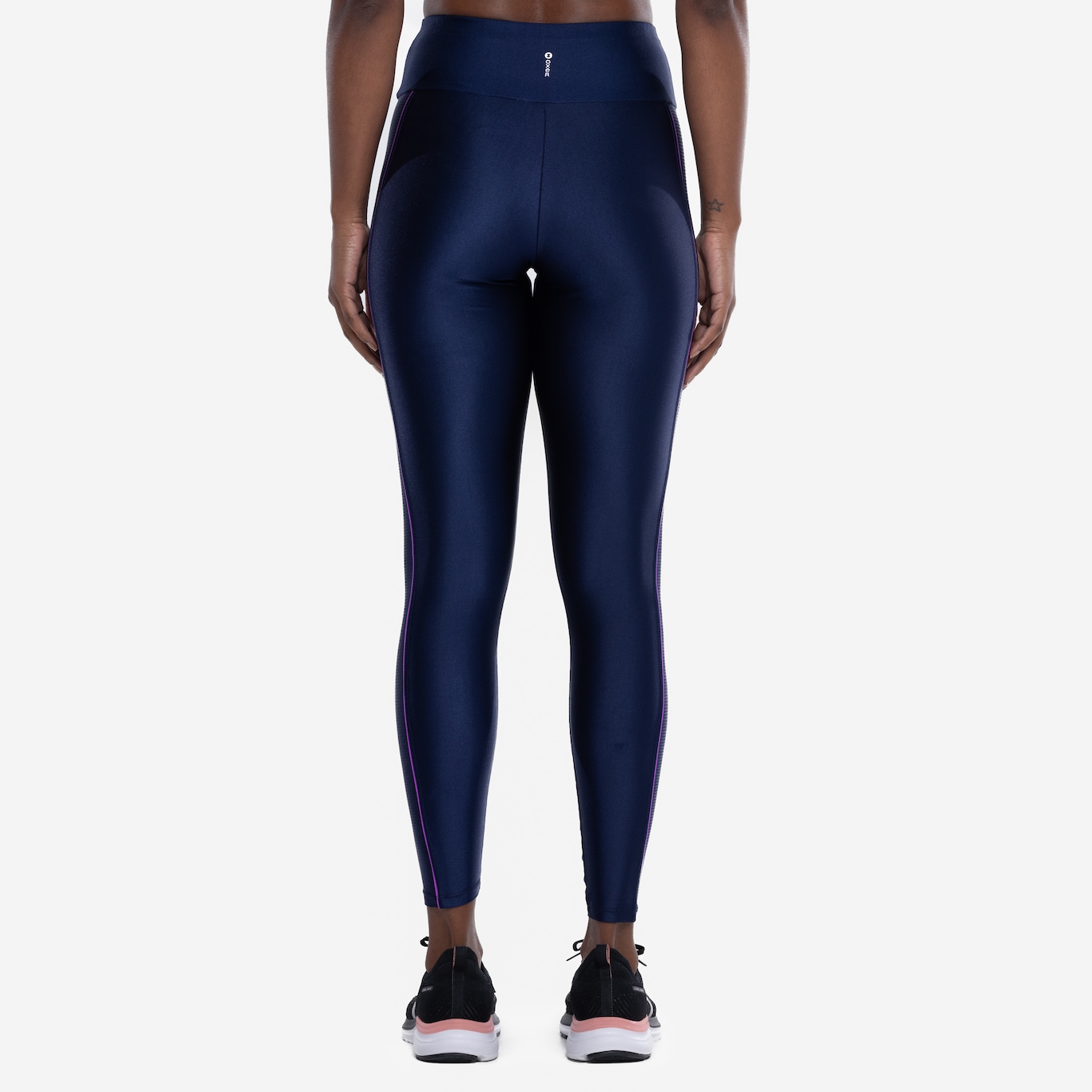 Calça Legging Feminina Oxer Zig Lateral Média Compressão Cintura Média - Foto 3