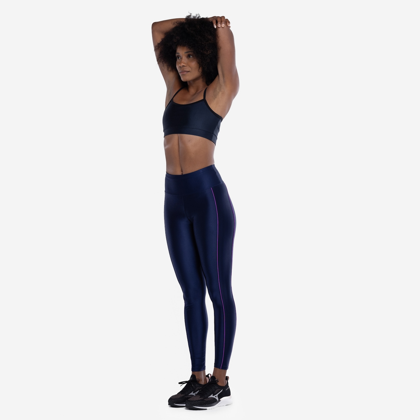 Calça Legging Feminina Oxer Zig Lateral Média Compressão Cintura Média - Foto 5