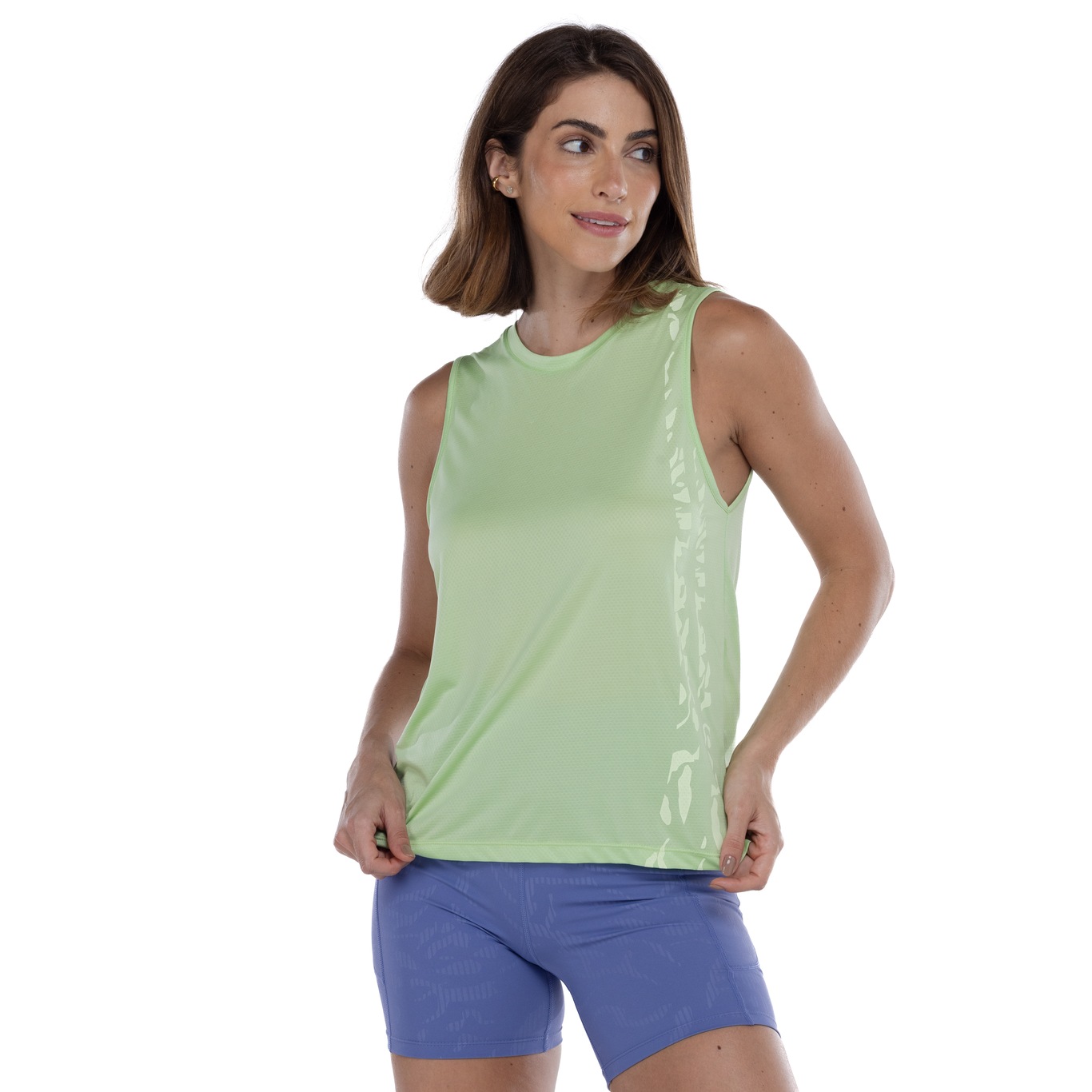 Camiseta Regata Feminina Oxer Textura Print - Foto 1