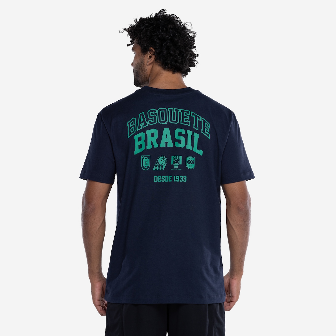 Camiseta CBB Masculina Basquete Brasil Casual - Foto 3