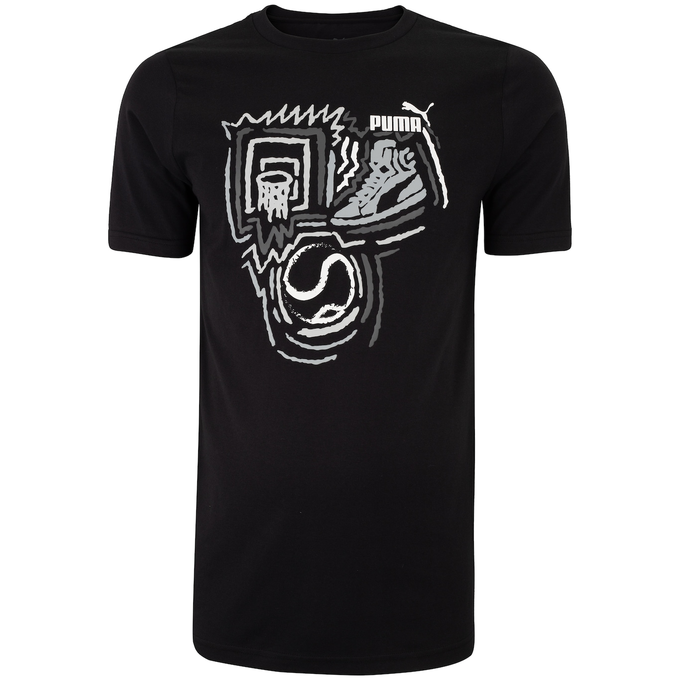 Camiseta Masculina Puma Manga Curta Graphics Year Of Sports - Foto 1