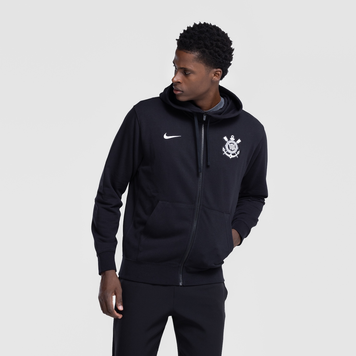 Jaqueta do Corinthians Nike Masculina com Capuz Club Hoodie - Foto 5