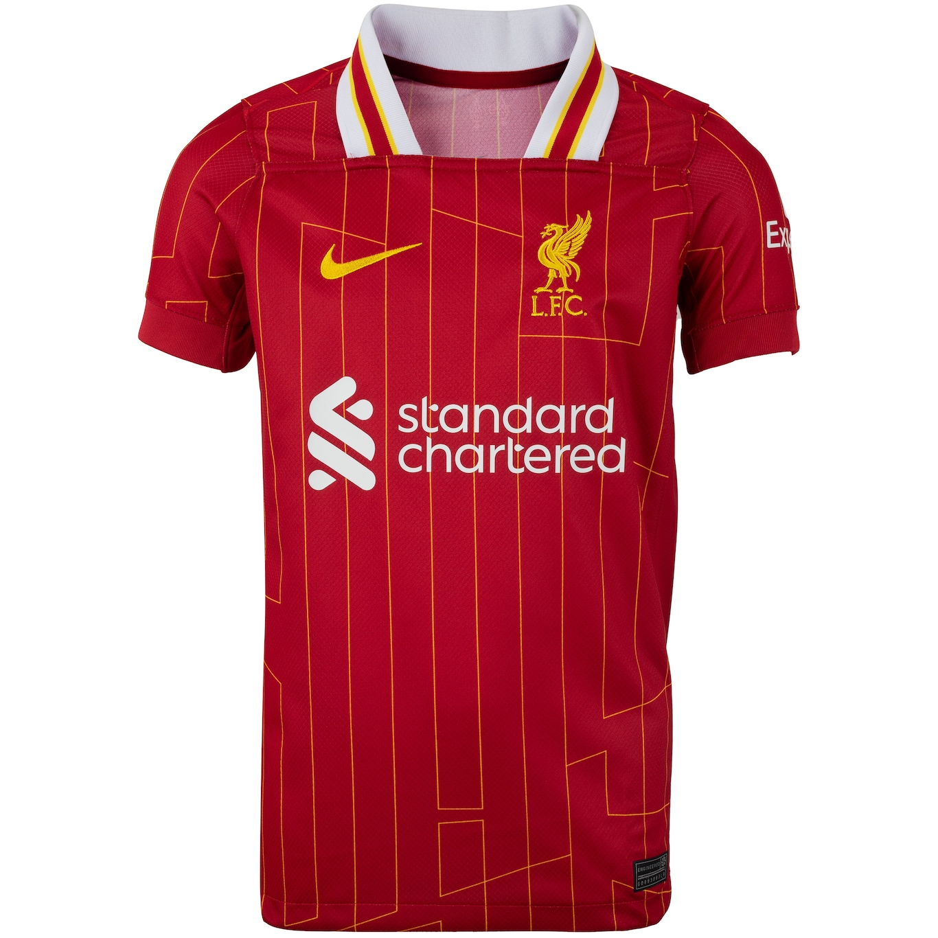 Camisa do Liverpool I 24/25 Nike Infantil Dri-Fit Jsy SS - Foto 1