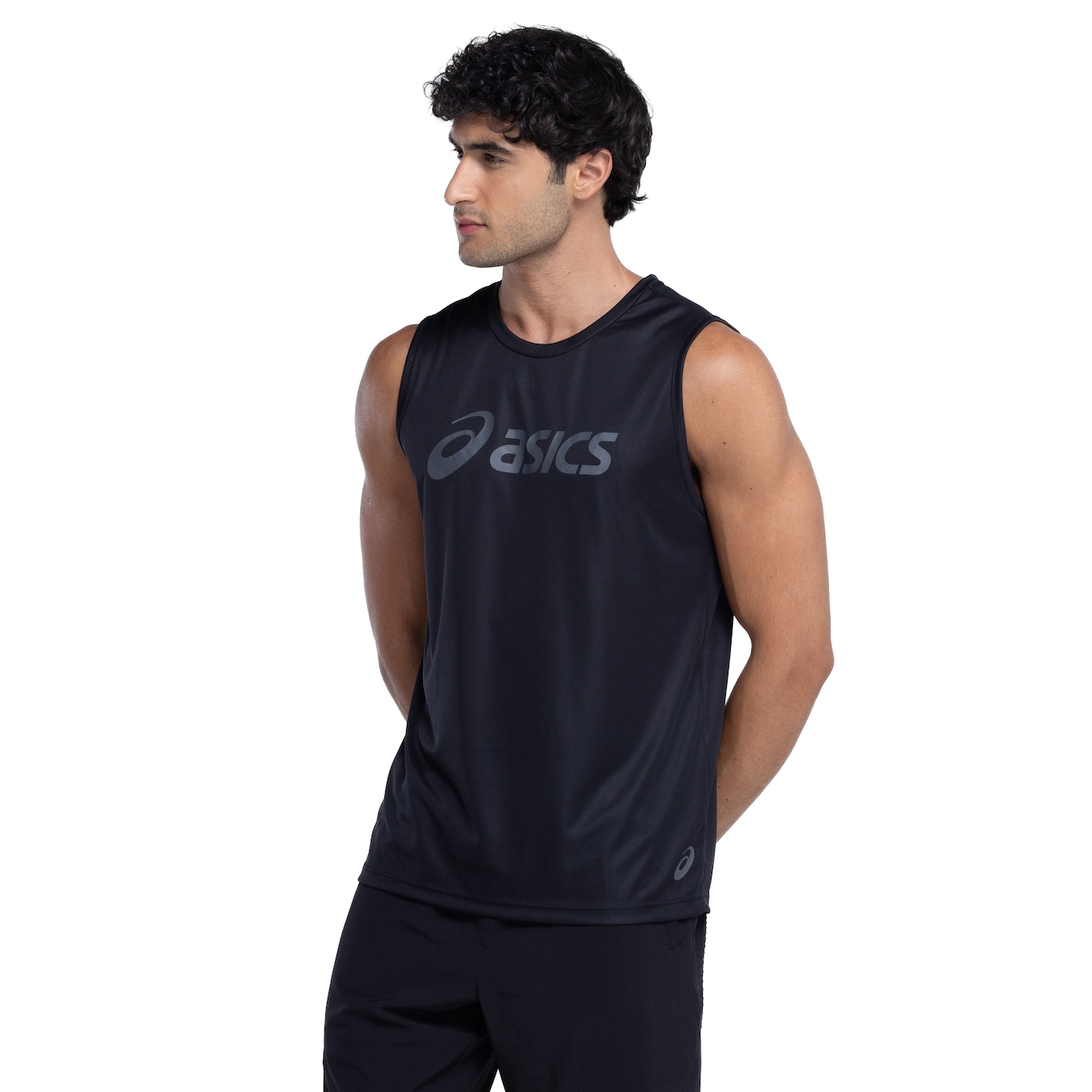 Camiseta Regata Masculina ASICS Logo - Video 1