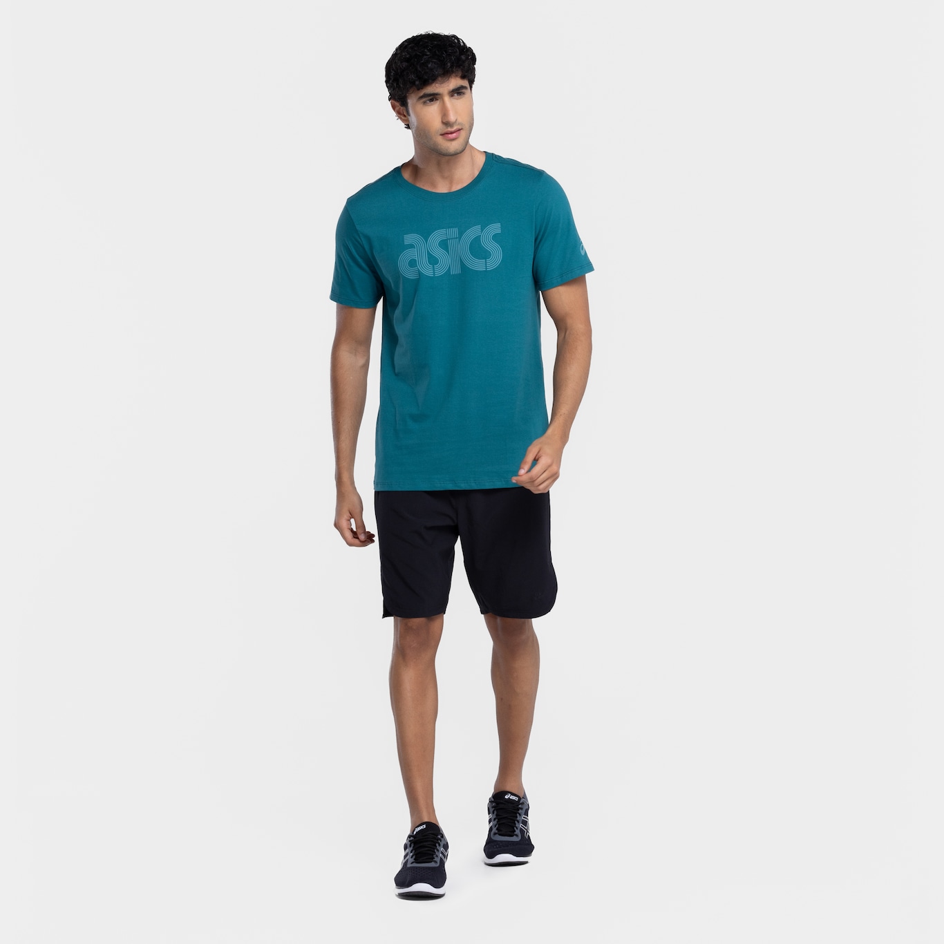 Camiseta Masculina ASICS Manga Curta Box Logo - Foto 4