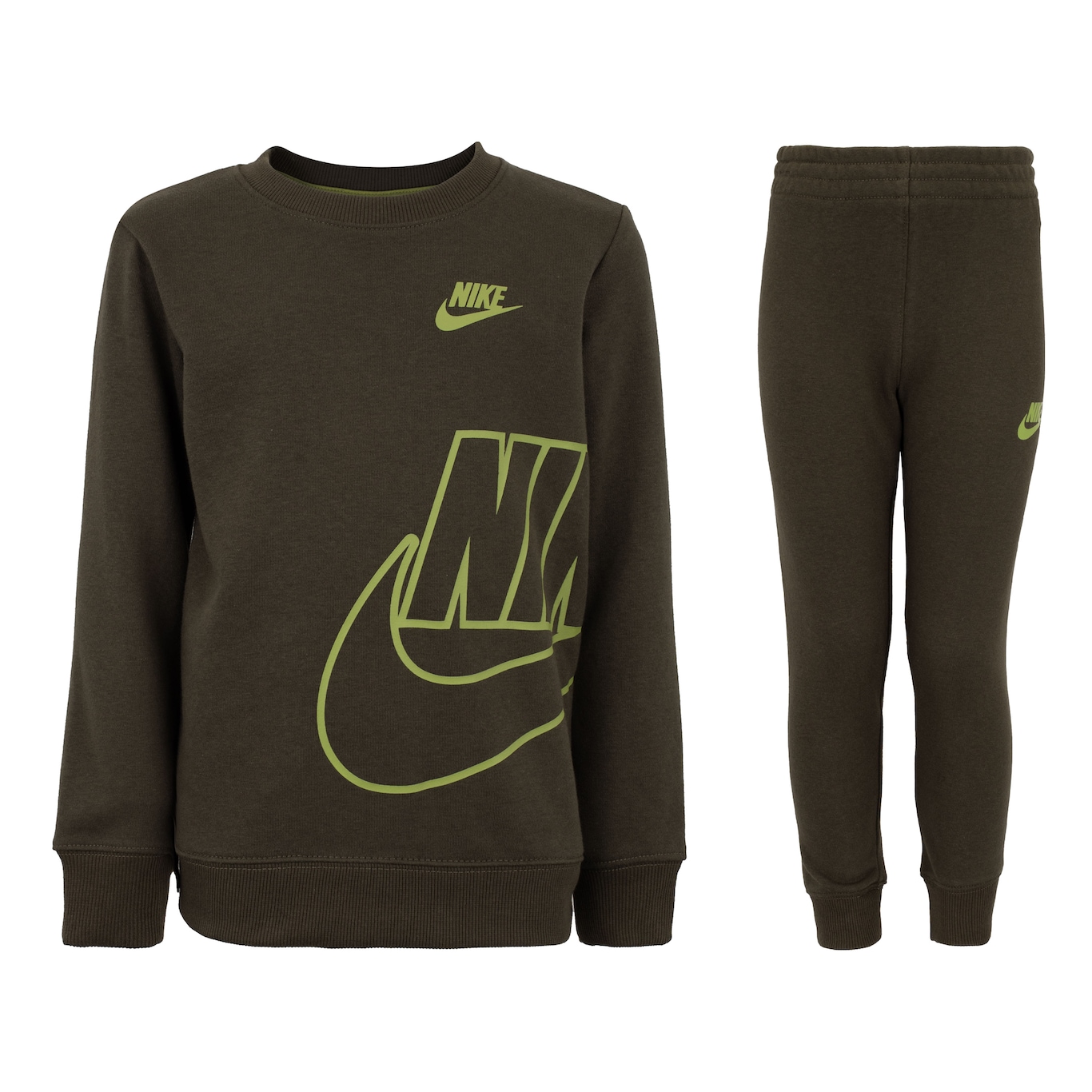 Conjunto de Agasalho Infantil Nike Sportswear FT Icon Crew Set - Foto 1