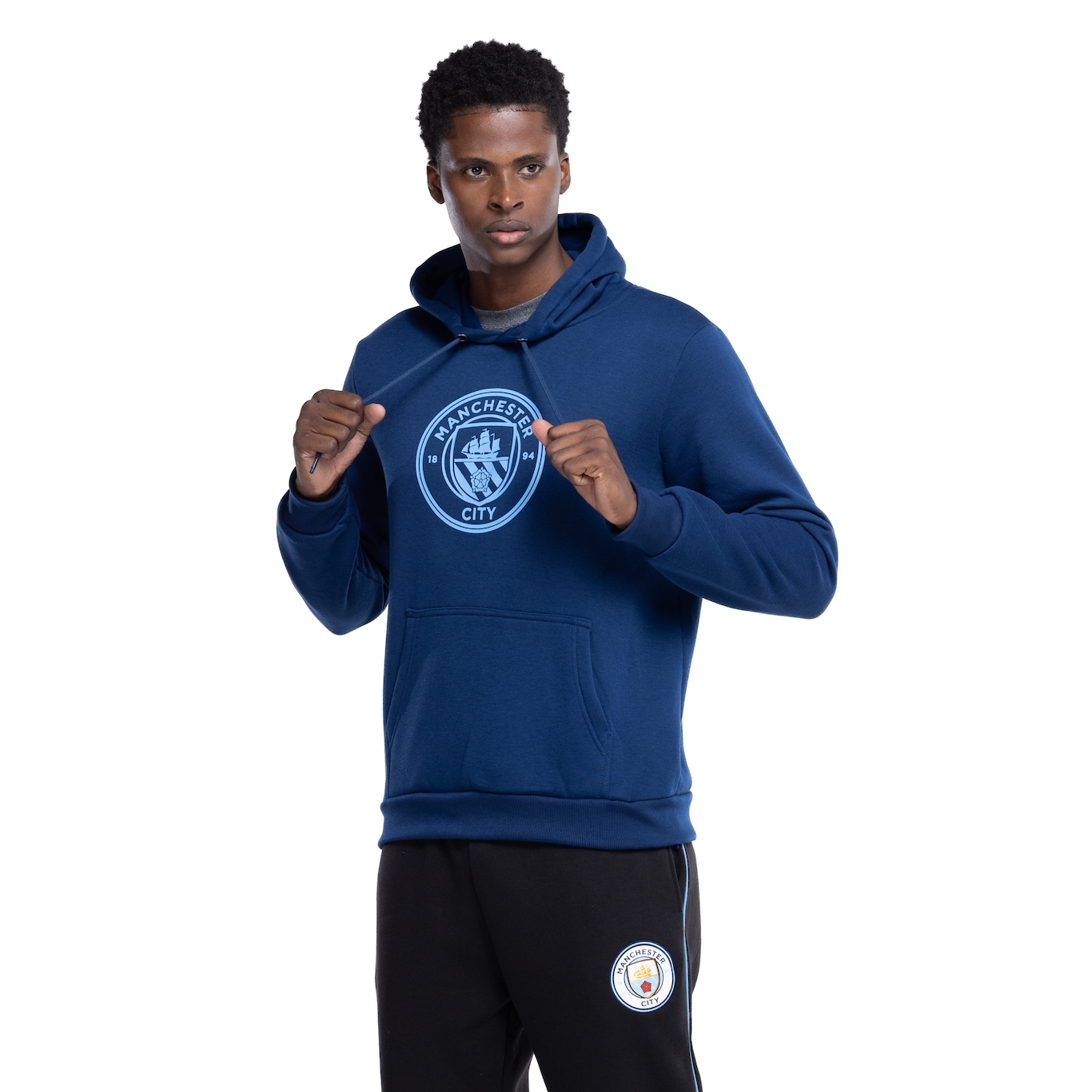 Blusa de Moletom do Manchester City Balboa Masculina com Capuz Canguru - Video 1