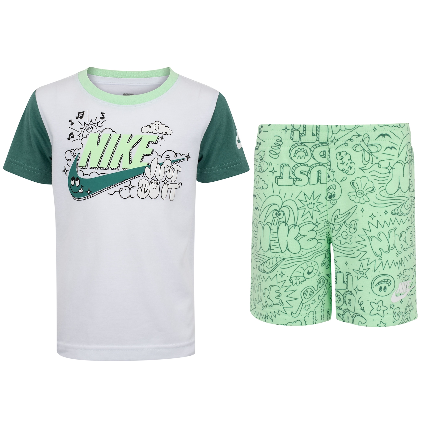 Conjunto Infantil Nike Kids Cyoa Camiseta + Bermuda - Foto 1