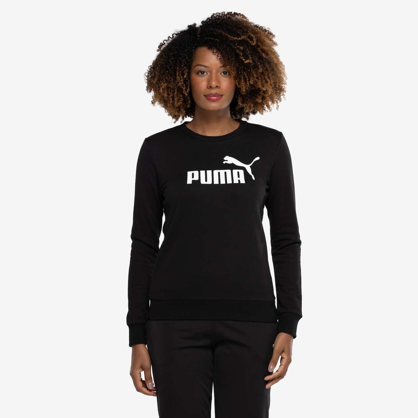 Blusão Feminino Puma ESS Logo Crew TR - Foto 5