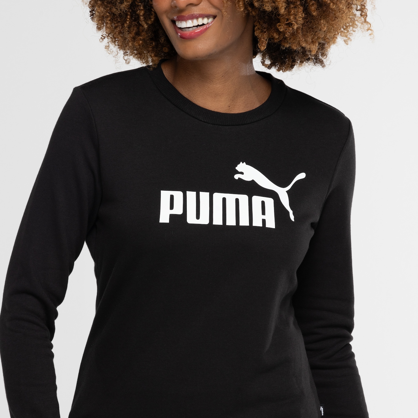 Blusão Feminino Puma ESS Logo Crew TR - Foto 6