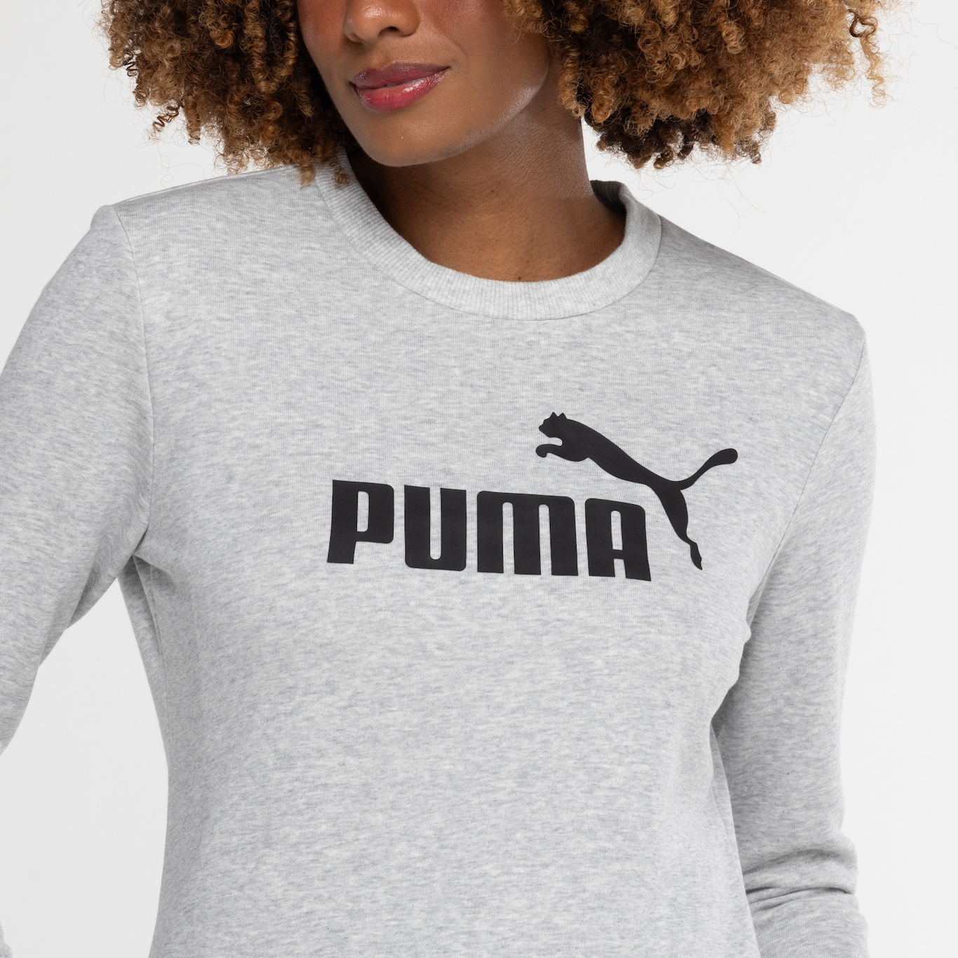 Blusão Feminino Puma ESS Logo Crew TR - Foto 6