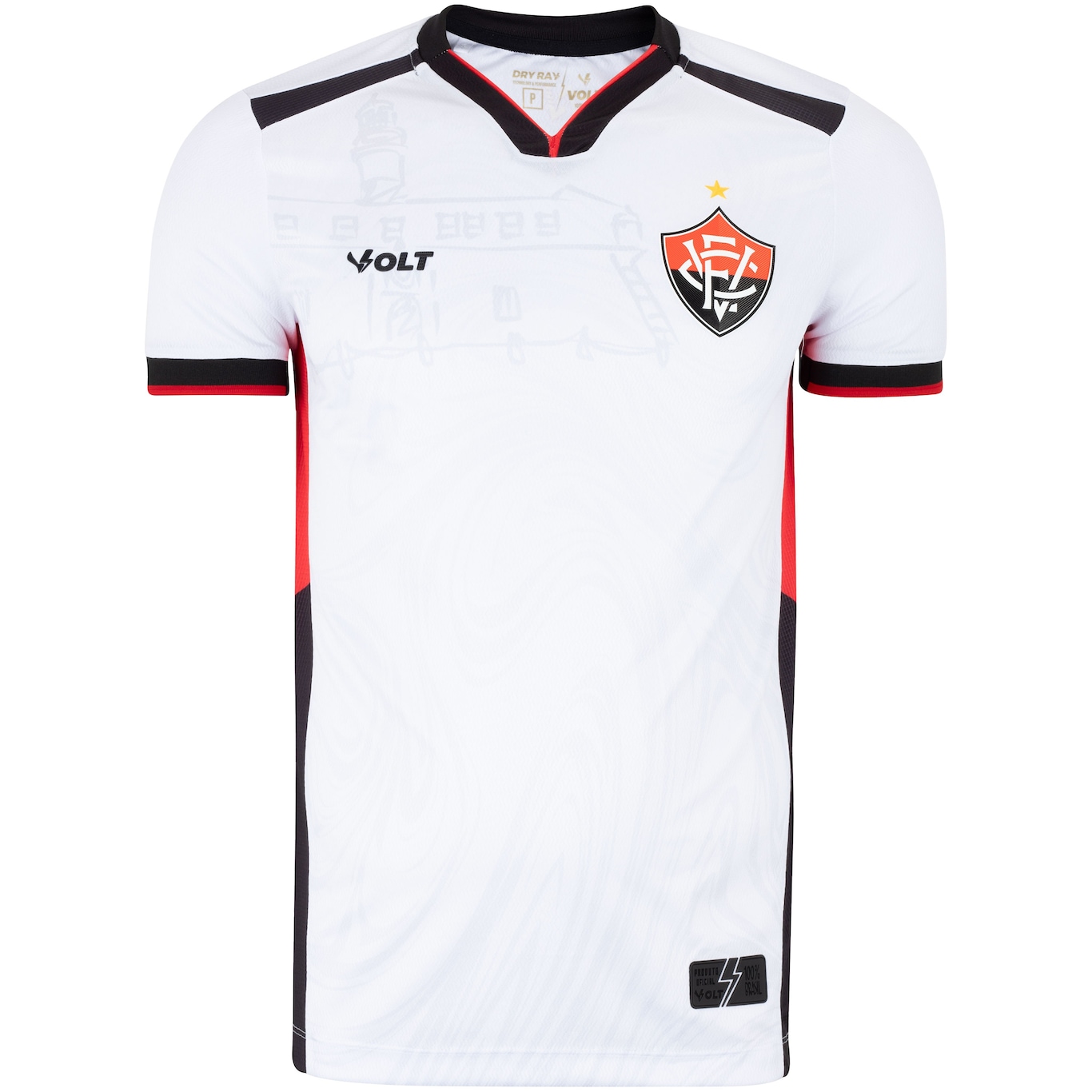 Camisa do Vitória-BA II 24 Volt Masculina Torcedor - Foto 6