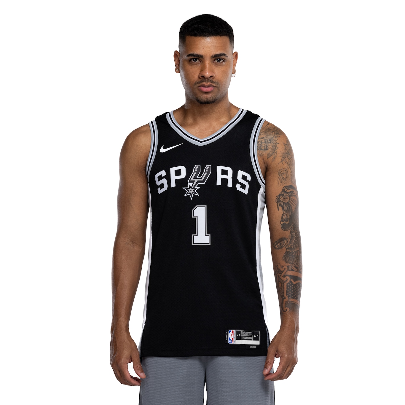 Camiseta Regata do San Antonio Spurs Nike Masculina Icon Edition 24/25 Dri-fit Swingman Jersey - Video 1